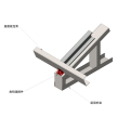 Piezas de conexión de esquina de material de construcción de acero conformado en frío